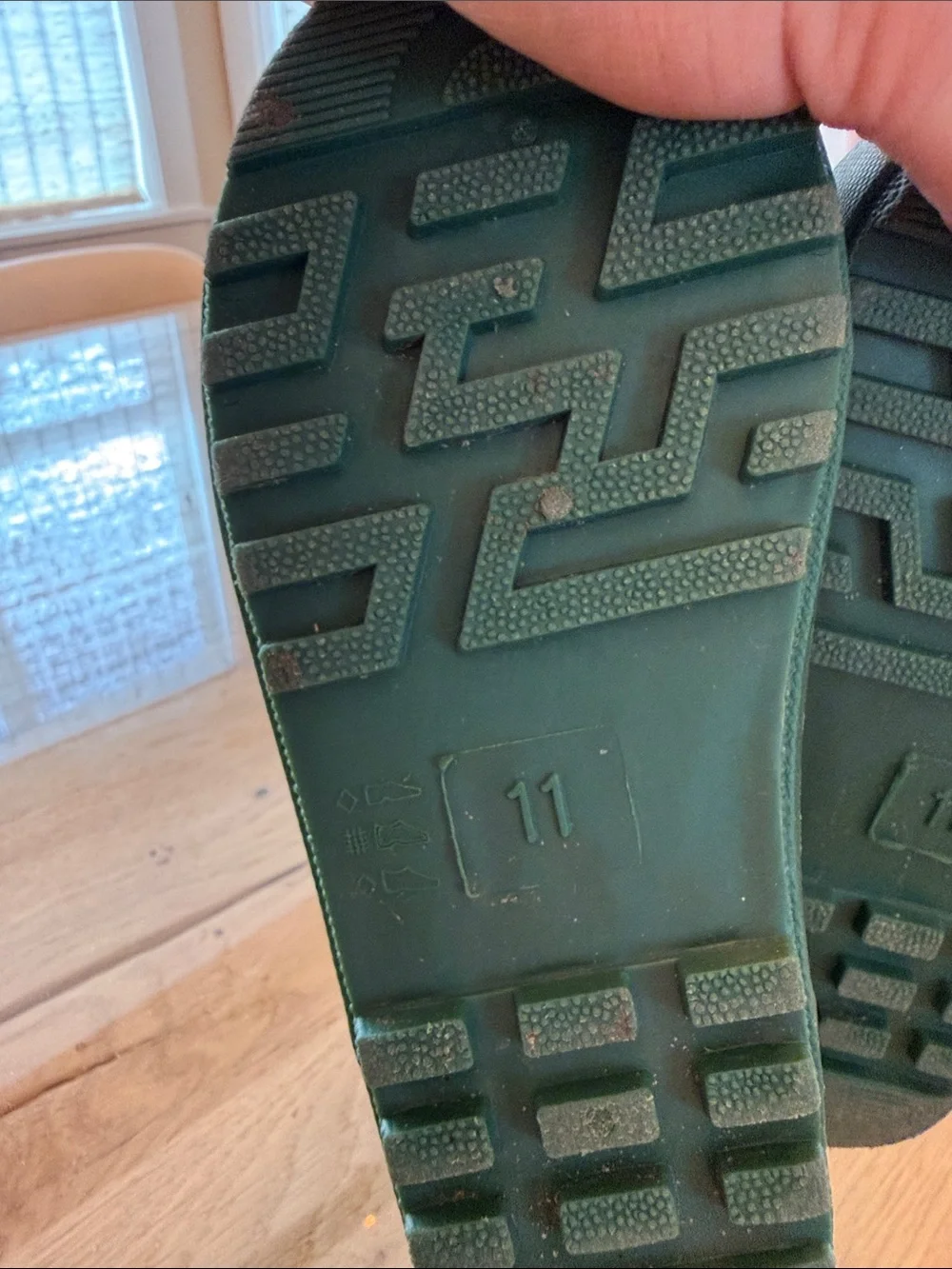 Selling two pairs, Hisea, Hunter, Green, Chelsea style rain, boots size 10 & 11